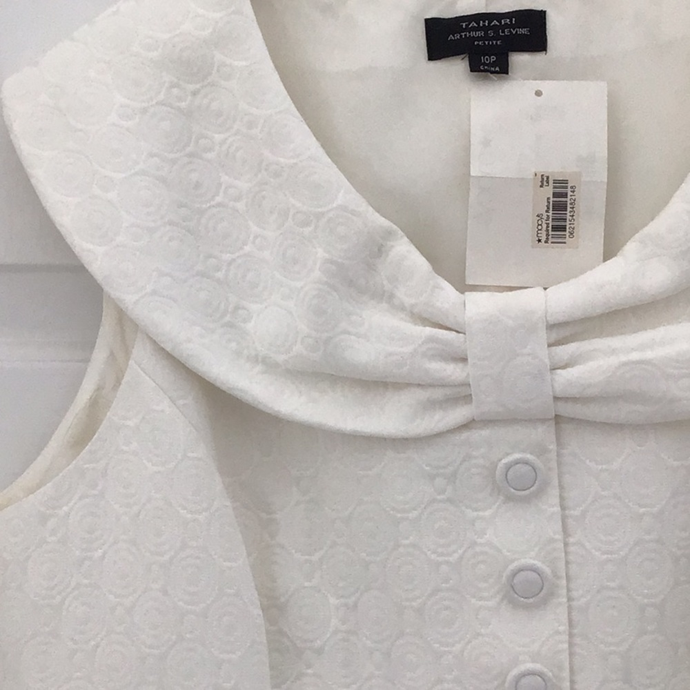 Tahari Arthur S. Levine Cream Dress - Picture 5 of 9